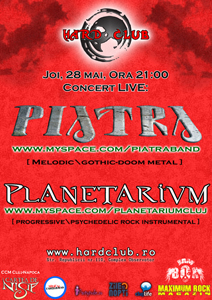 Concert Piatra si Planetarium in Hard Club