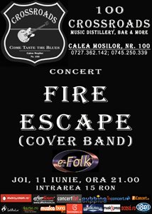 Concert Fire Escape in 100 Crossroads din Bucuresti