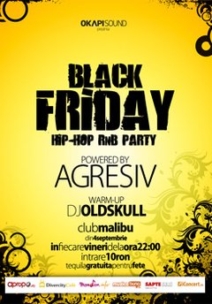 Black Friday in Club Malibu din Bucuresti