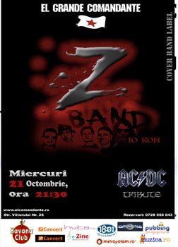 Concert ZBand in El Grande Comandante din Bucuresti
