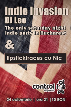 Indie Invasion Party in Control Club Bucuresti