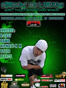 Lansare album Sunet Toxic in Club Suburbia din Bucuresti