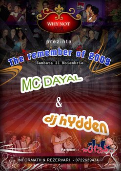 The Remember of 2009 in Club Why Not din Timisoara