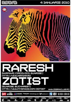Monday 04 January Raresh Zotist Remember Party @ Zebra Club Bacau