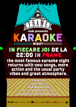 Karaoke Night in Frame Club din Bucuresti