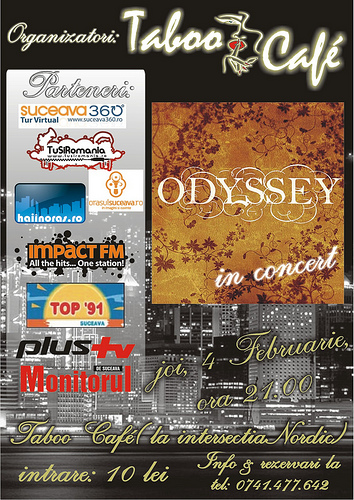 Concert Odyssey în Taboo Cafe din Suceava