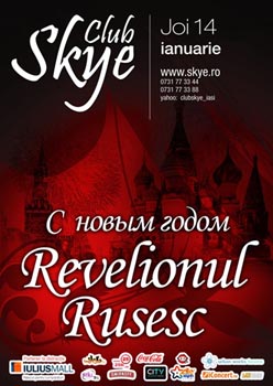 Revelionul rusesc in Club Skye din Iasi
