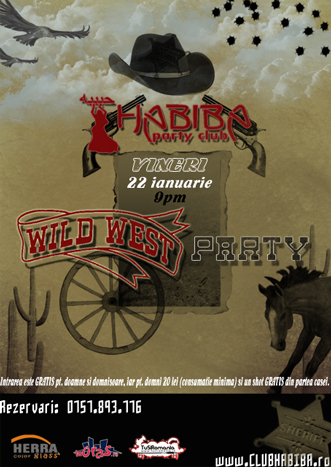 Wild West Party in Club Habiba din Iasi