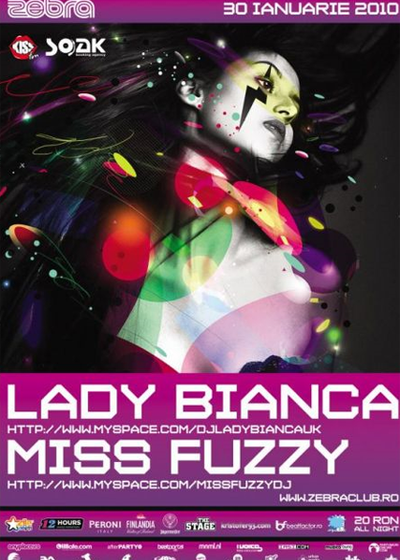 Lady Bianca in Zebra Club din Bacau