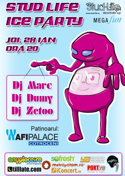 Stud Life Ice Party la Patinoarul Afi Pace Controceni din București