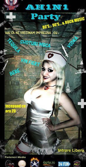 AH1N1 Party în Apasu Bar din Bucureşti
