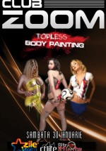Topless Body Painting în Club Zoom din Constanţa