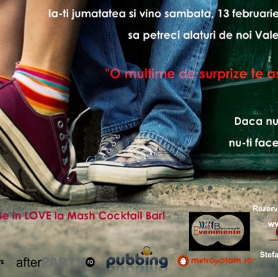 Be In Love la Mash Cocktail Bar din Bucureşti