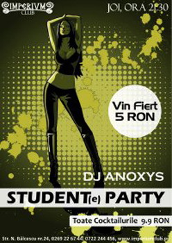 Student Night in Imprerium Club din Sibiu