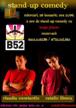 Stand-up Comedy in Club B52 din Bucuresti