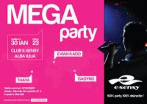 Mega Party in Club E-Sensy din Alba-Iulia