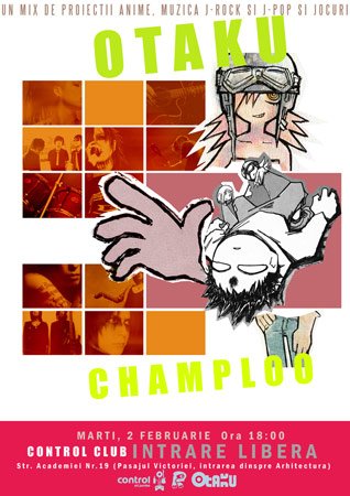 Party Otaku Champloo în Club Control din Bucureşti