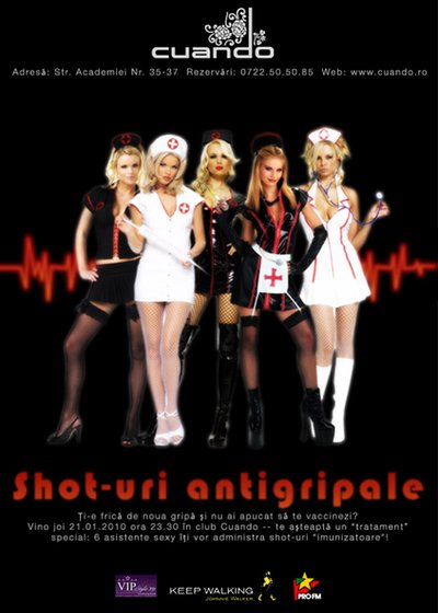 Shoturi Anti-Gripale in Club Cuando din Bucuresti