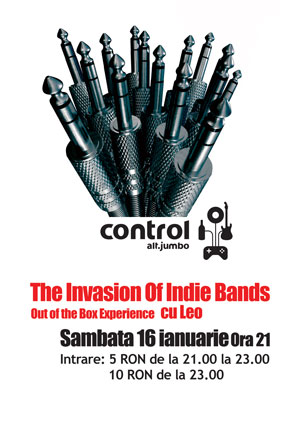 The invasion of indie bands party in Club Control din Bucuresti