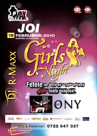 Girls Nigt în Club Maxx din Bucureşti