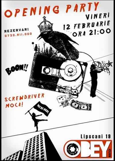 Opening Party Obey Club din Bucureşti