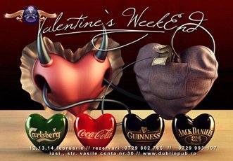 Valentine’s Weekend în Dublin Pub din Iaşi