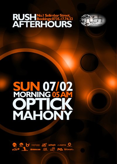 Optick & Mahony în Rush Club din Bucureşti