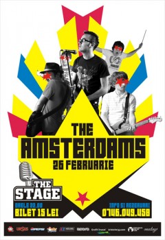 Concert The Amsterdams în Club The Stage din Bacău