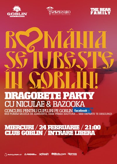 Dragobete Party în Club Goblin din Bucureşti