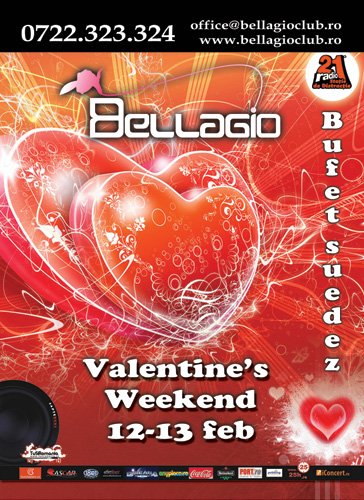 Valentine’s Weekend în Bellagio Club din Bucureşti