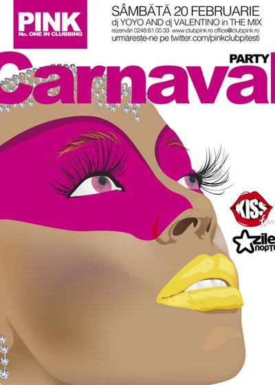 Carnaval Party în Pink Club din Piteşti