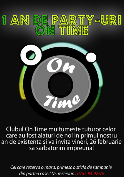 Aniversare Club On Time din Piteşti