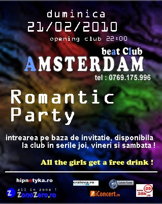 Romantic Party în Amsterdam beat Club din Craiova