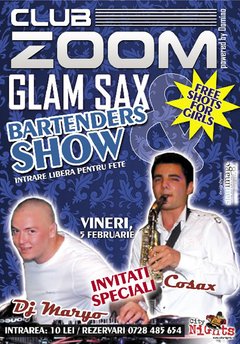 Glam Sax & Bartenders Show