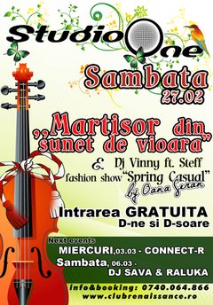 Mărţişor din sunet de vioară