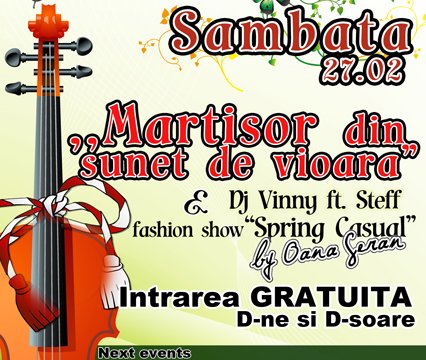 Mărţişor din sunet de vioară