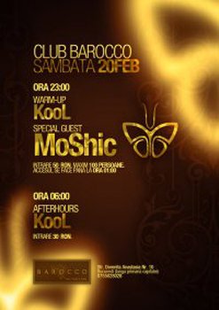 Moshic în Barocco Bar din Bucureşti
