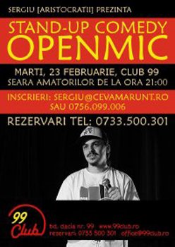 Stand up Comedy în Club 99 din Bucureşti