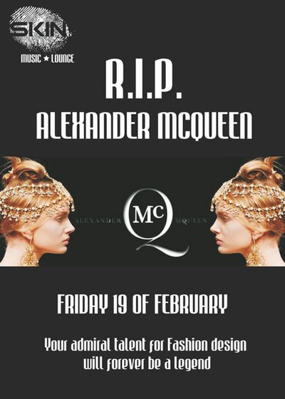 R.I.P. Alexander Mcqueen în Club Skin din Iaşi