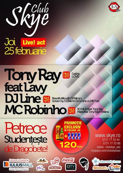 Tony Ray feat Lavy în Club Skye din Iaşi