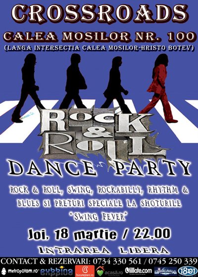 Rock’n’Roll Dance party în 100 Crossroads din Bucureşti