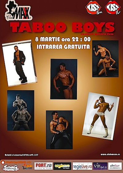 Taboo Boys în Club Maxx din Bucureşti