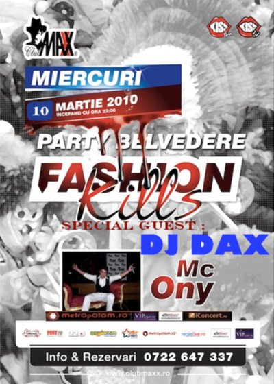 Fashion Kills în Club Maxx din Bucureşti