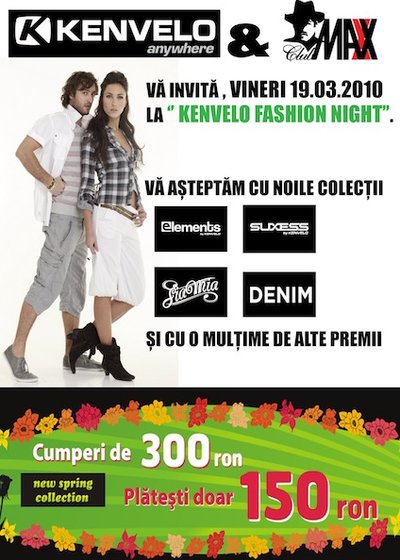 Kenvelo Fashion Night în Club Maxx din Bucureşti
