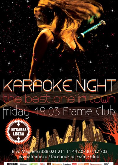 Karaoke Night în Frame Club din Bucureşti