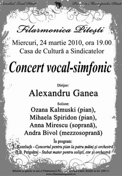 Concert Vocal-Simfonic