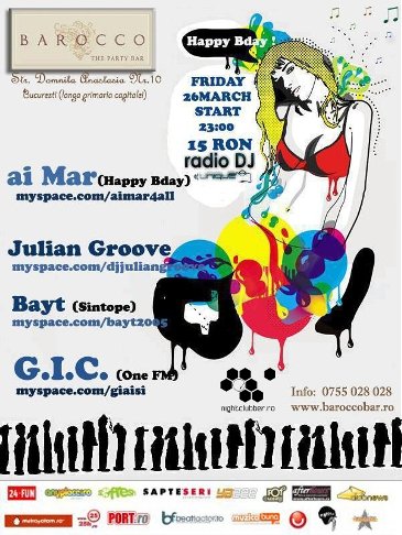 Happt Birthday Ai Mar în Barocco Bar din Bucureşti