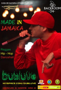 Made in Jamaica în Club Backroom din Iaşi
