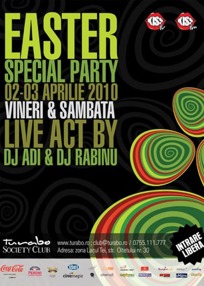 Easter Special Party în Turabo Society Club din Bucureşti