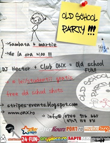 Old School Party în Club ONX din Bucureşti